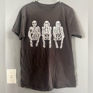 CALL YOUR MOTHER Hear no evil, Speak no evil, See no evil Skeleton Reaper Tee